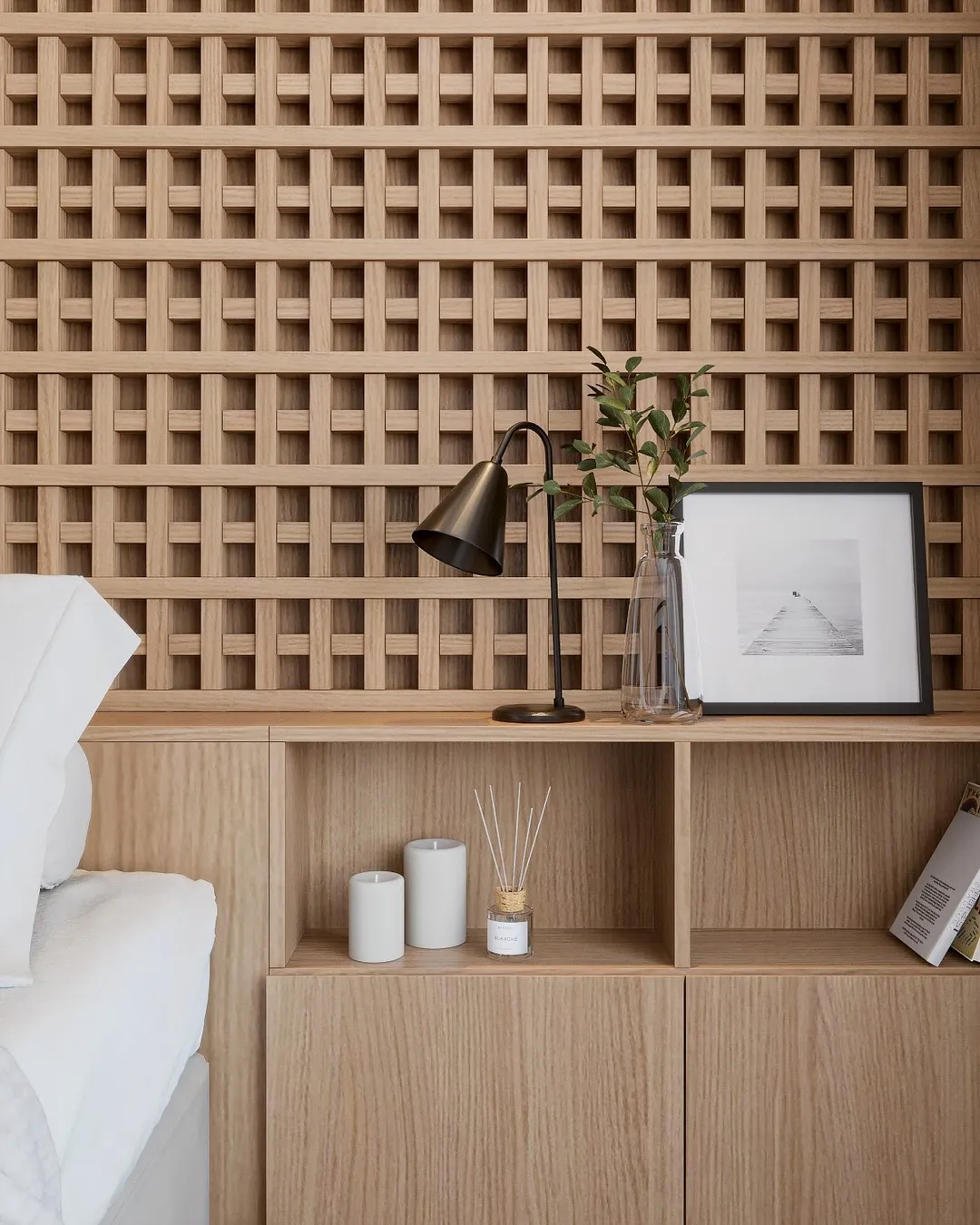 Detalhe do painel muxarabi com nicho e objetos